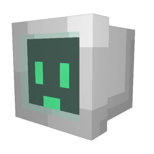 PC_Auto_Gaming Minecraft avatar head, 3D render
