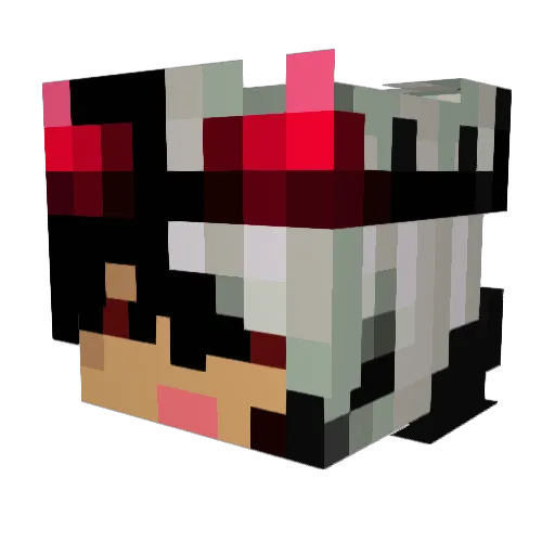 PC_DevilYT Minecraft avatar head, 3D render
