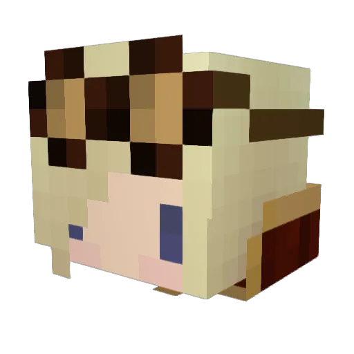 PC_paige133 Minecraft avatar head, 3D render