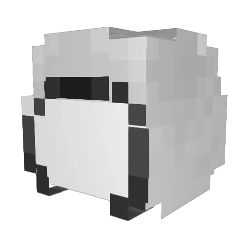 PCgoBrrrrrrrrrrr Minecraft avatar head, 3D render