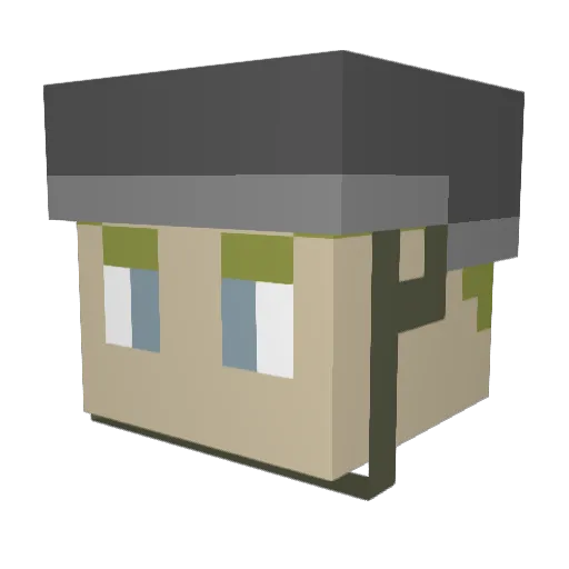 PCrenshaw Minecraft avatar head, 3D render