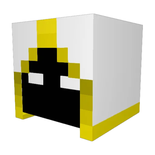 PDPREM Minecraft avatar head, 3D render