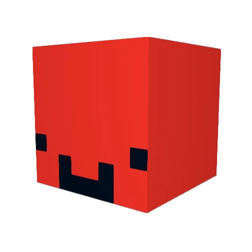PDR0910 Minecraft avatar head, 3D render