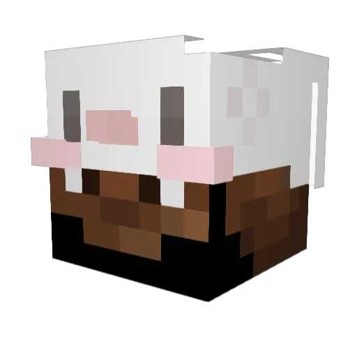 PDRFR Minecraft avatar head, 3D render