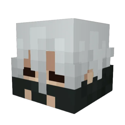 PDswe Minecraft avatar head, 3D render
