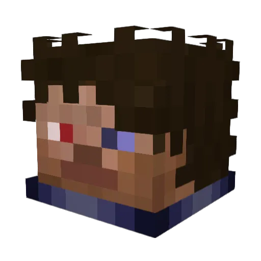 PDuke120 Minecraft avatar head, 3D render