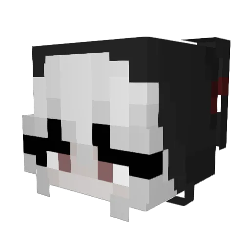 PEAKY23 Minecraft avatar head, 3D render