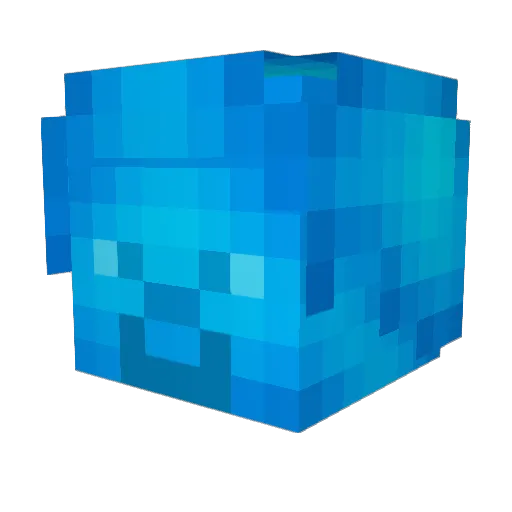 PEATLUTEWOBBBERT Minecraft avatar head, 3D render
