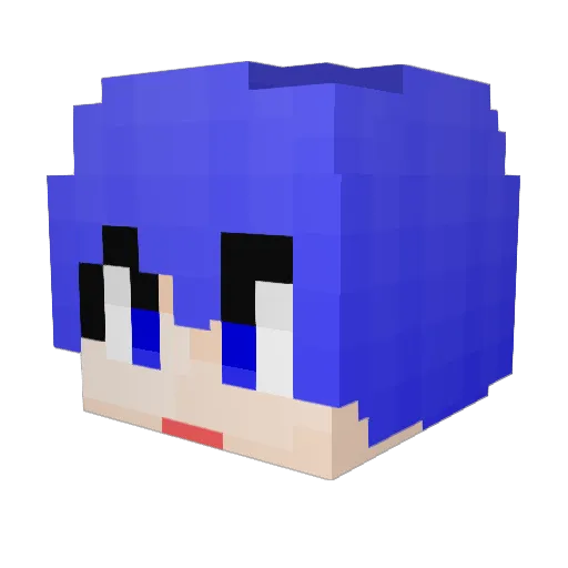PEAT_ Minecraft avatar head, 3D render
