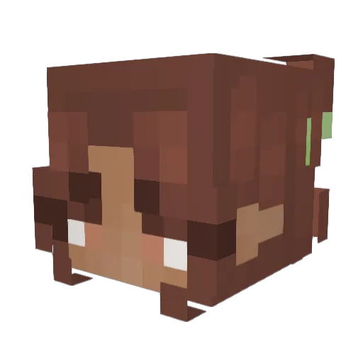 PEAcHESS24 Minecraft avatar head, 3D render
