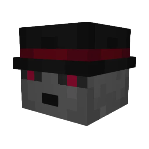 PECH3 Minecraft avatar head, 3D render