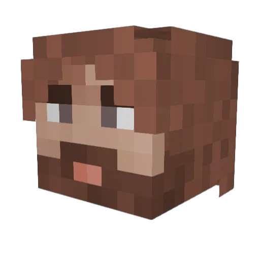 PEDEN_420 Minecraft avatar head, 3D render