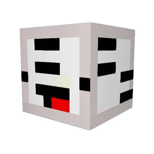 PEEBO317 Minecraft avatar head, 3D render