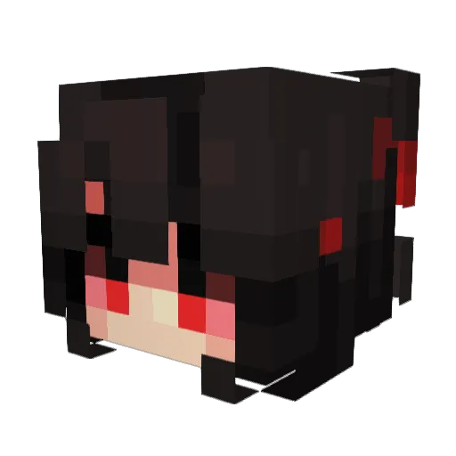 PEIRAN Minecraft avatar head, 3D render