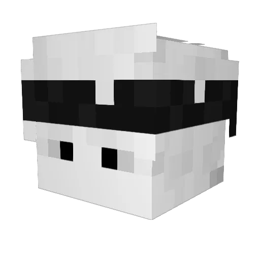 PEMOHT_KBAPTUP Minecraft avatar head, 3D render