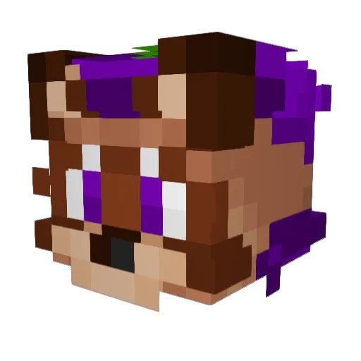 PEN15alphonso Minecraft avatar head, 3D render