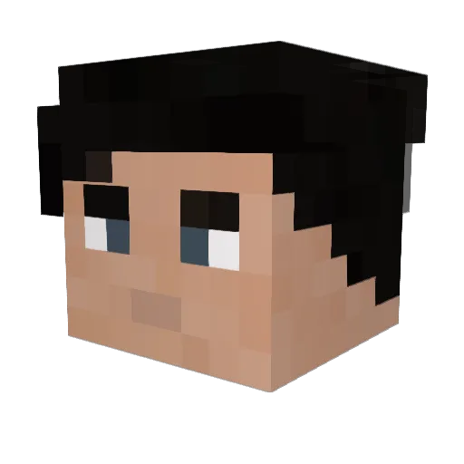 PENGZZ Minecraft avatar head, 3D render