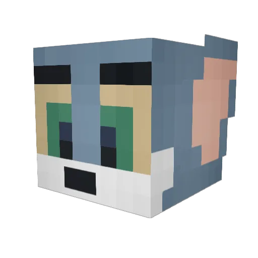 PENRscizzor4 Minecraft avatar head, 3D render