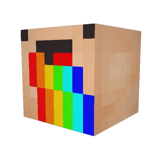 PEPEE7581 Minecraft avatar head, 3D render