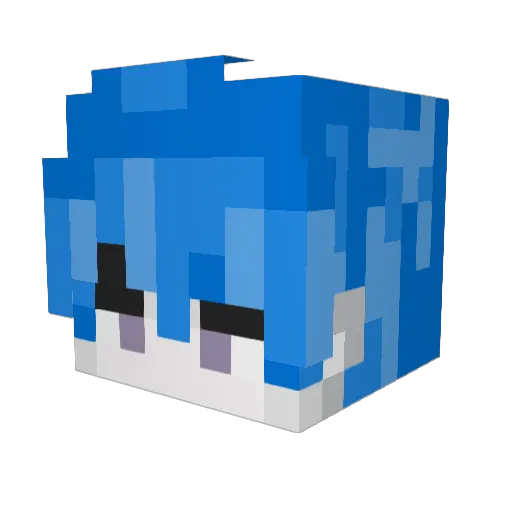 PEPOGUMMY007 Minecraft avatar head, 3D render