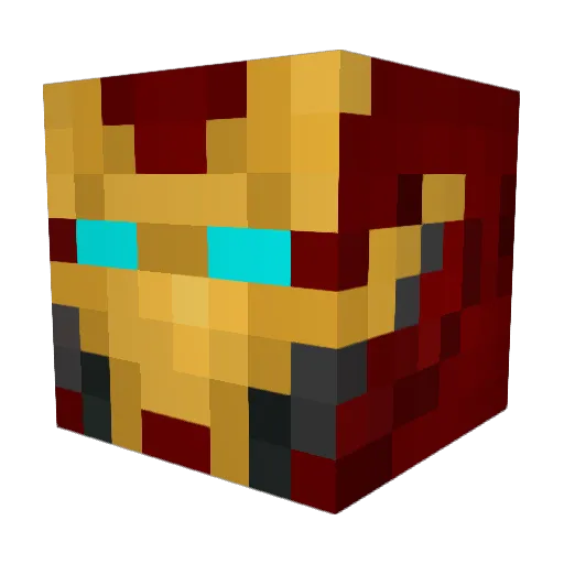 PEPZR Minecraft avatar head, 3D render