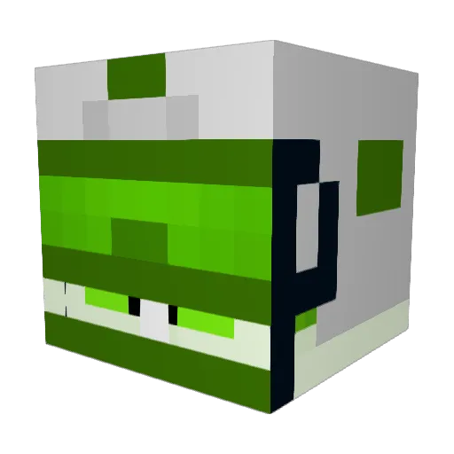 PEPeTAzz Minecraft avatar head, 3D render