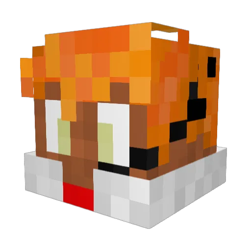 PERCEDALHQ Minecraft avatar head, 3D render