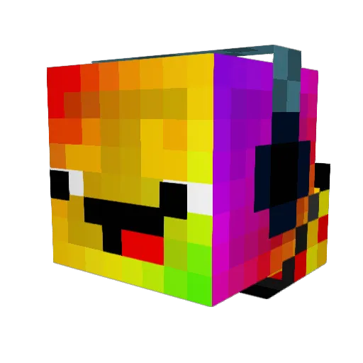 PERD0LIK Minecraft avatar head, 3D render