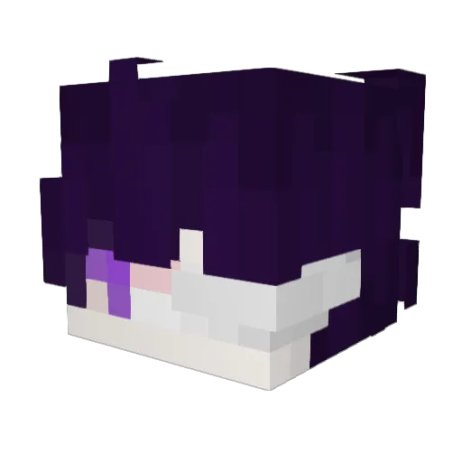 PERIC0LOSO Minecraft avatar head, 3D render