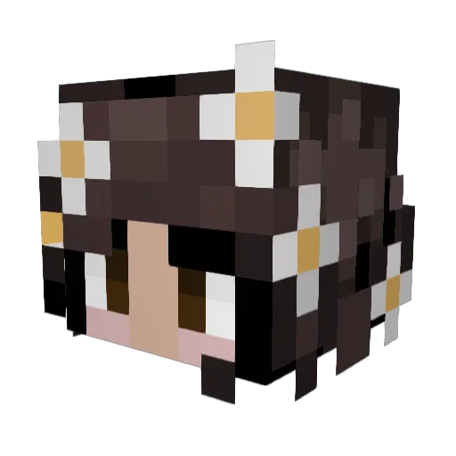 PERIODTSISQUEEN Minecraft avatar head, 3D render