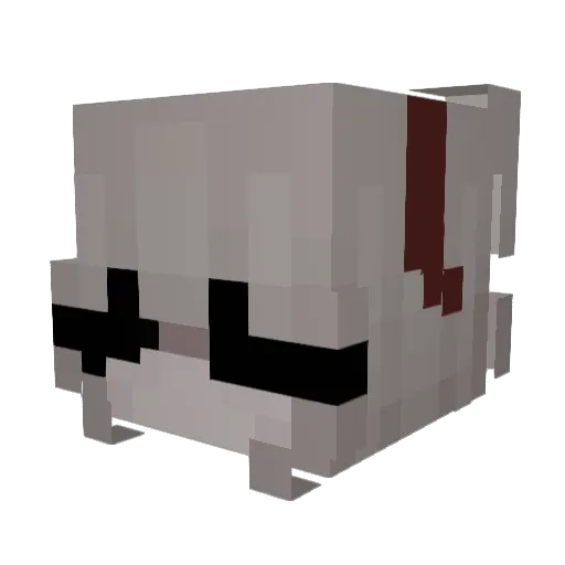 PERSEPHONE6 Minecraft avatar head, 3D render