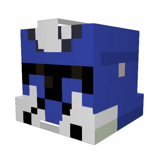 PERSON999 Minecraft avatar head, 3D render
