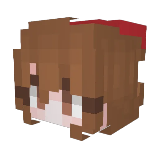 PERTEN1120 Minecraft avatar head, 3D render