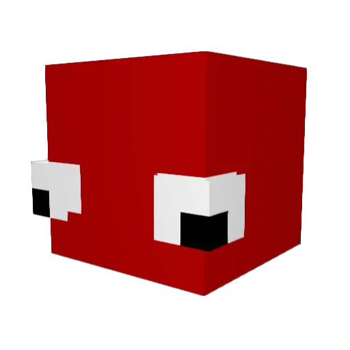PEST021 Minecraft avatar head, 3D render