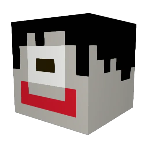 PESTICIDer Minecraft avatar head, 3D render
