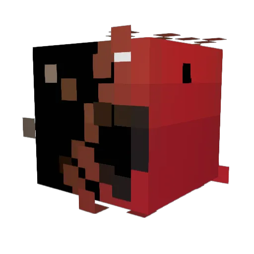 PETERHOLLAND Minecraft avatar head, 3D render
