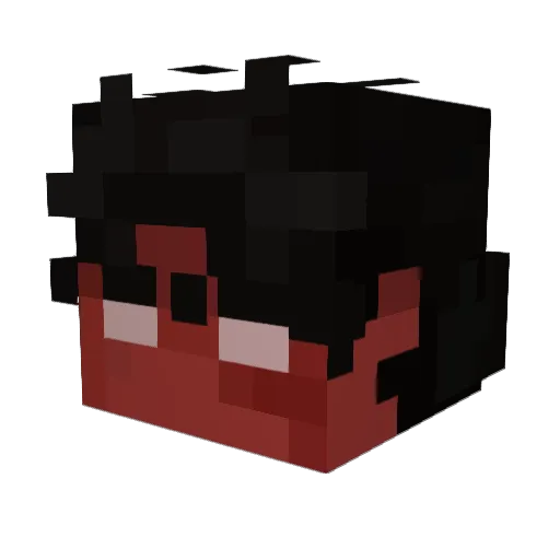 PEWERA Minecraft avatar head, 3D render