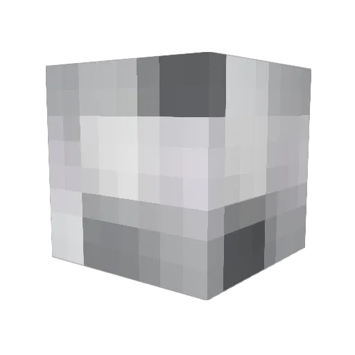 PEWPIS Minecraft avatar head, 3D render