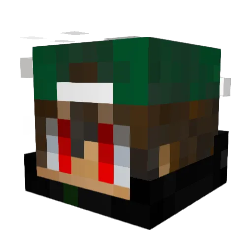 PFFteven Minecraft avatar head, 3D render