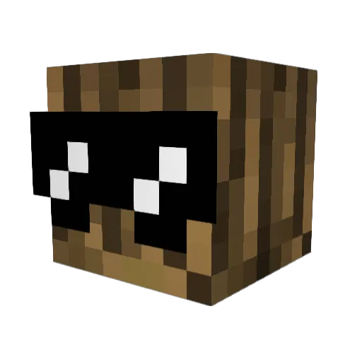 PG1102 Minecraft avatar head, 3D render