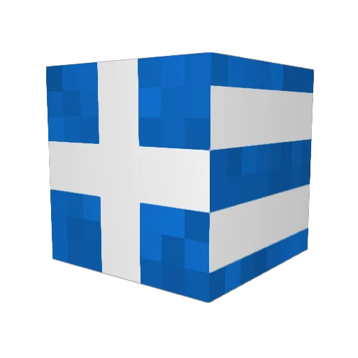 PG129 Minecraft avatar head, 3D render