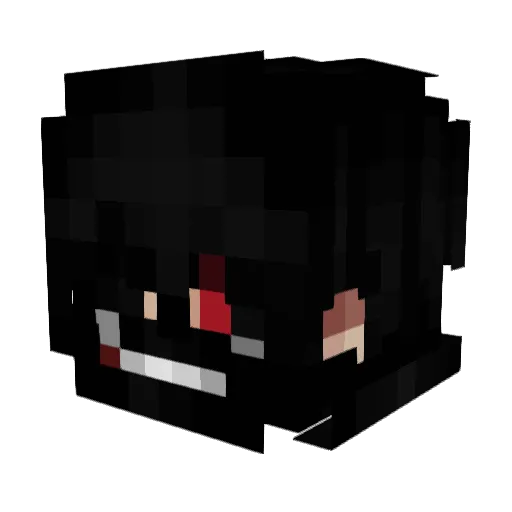 PG6 Minecraft avatar head, 3D render
