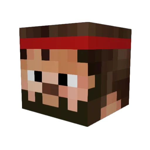 PGANURAG Minecraft avatar head, 3D render