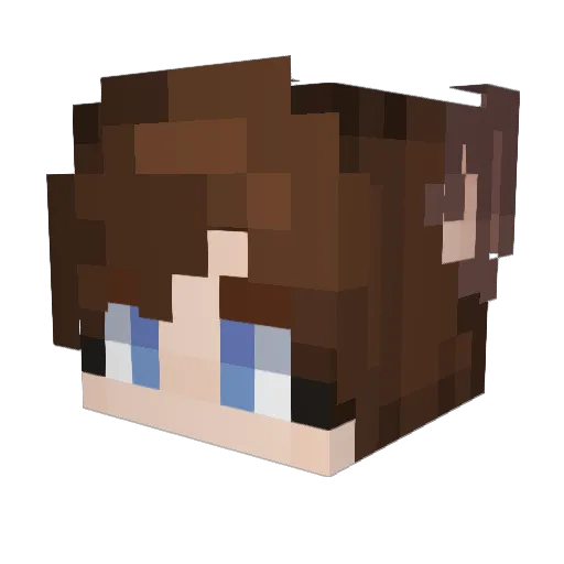 PGBuster6K Minecraft avatar head, 3D render