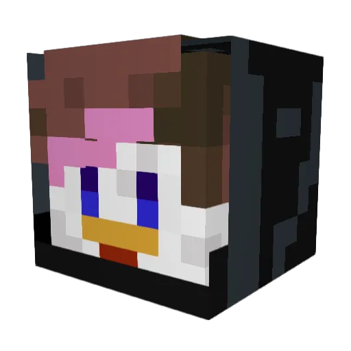 PGKluck Minecraft avatar head, 3D render
