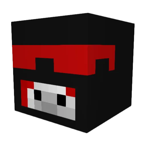 PGS_Dan Minecraft avatar head, 3D render