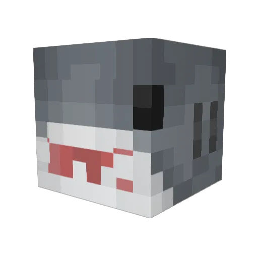 PGT_Minecraft Minecraft avatar head, 3D render