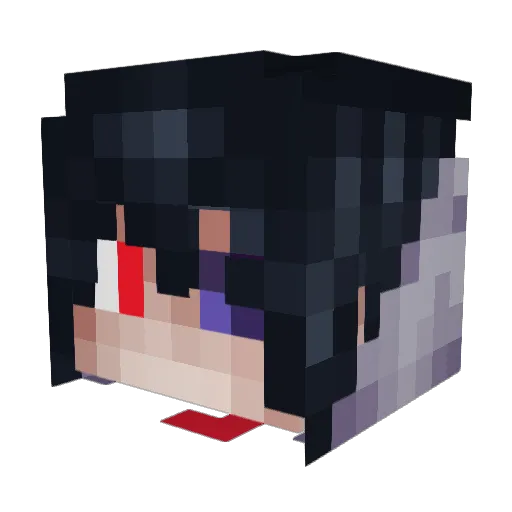 PGXD_Gaming Minecraft avatar head, 3D render
