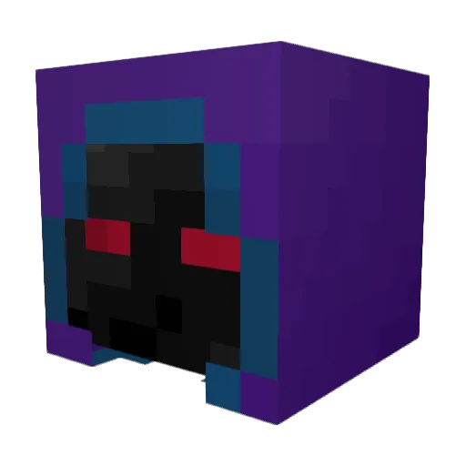 PG_294 Minecraft avatar head, 3D render