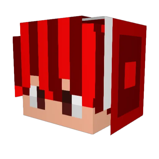 PG_bacon Minecraft avatar head, 3D render